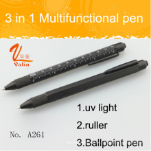 Beliebte 3 in 1 Multifunktions-Tool Pen mit UV-Licht